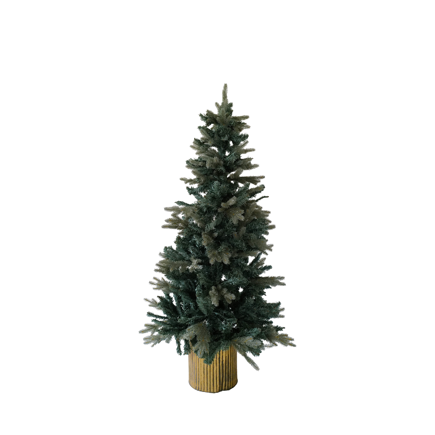 Evergreen Artificial Christmas Tree with Gold Pot | 150cm