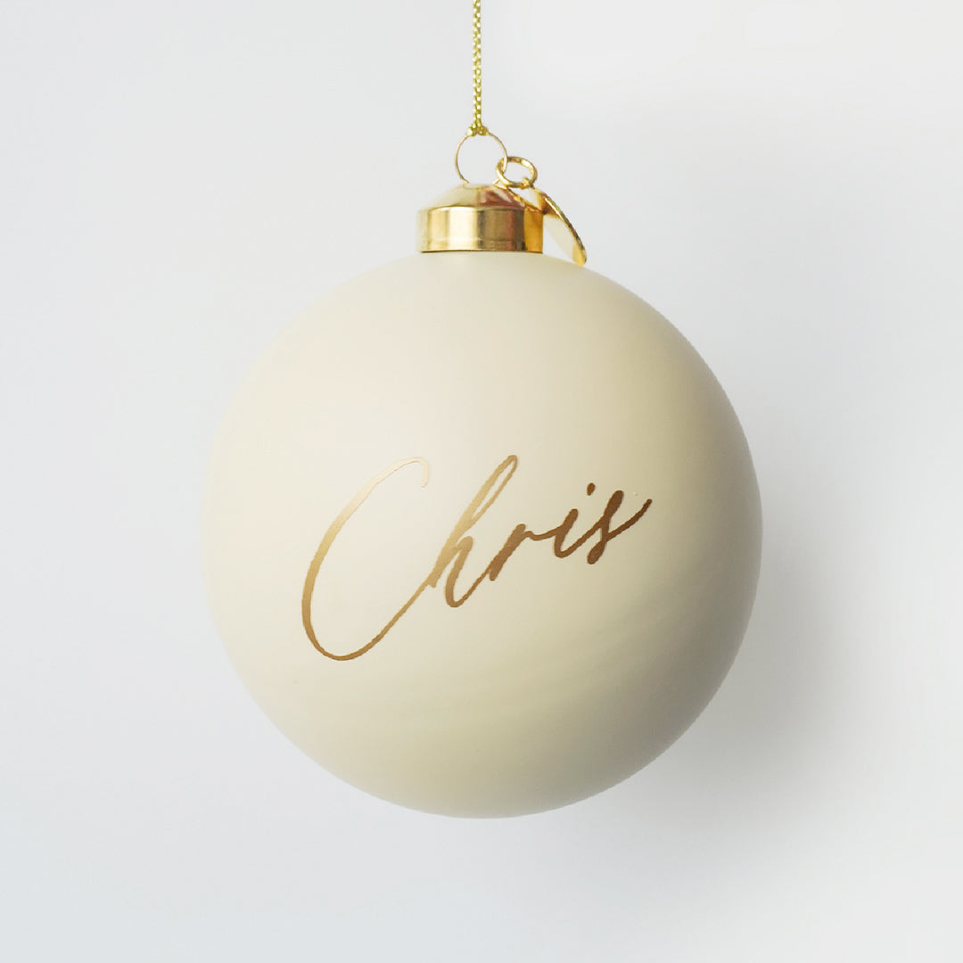 Personalized Bauble | Butter Cream