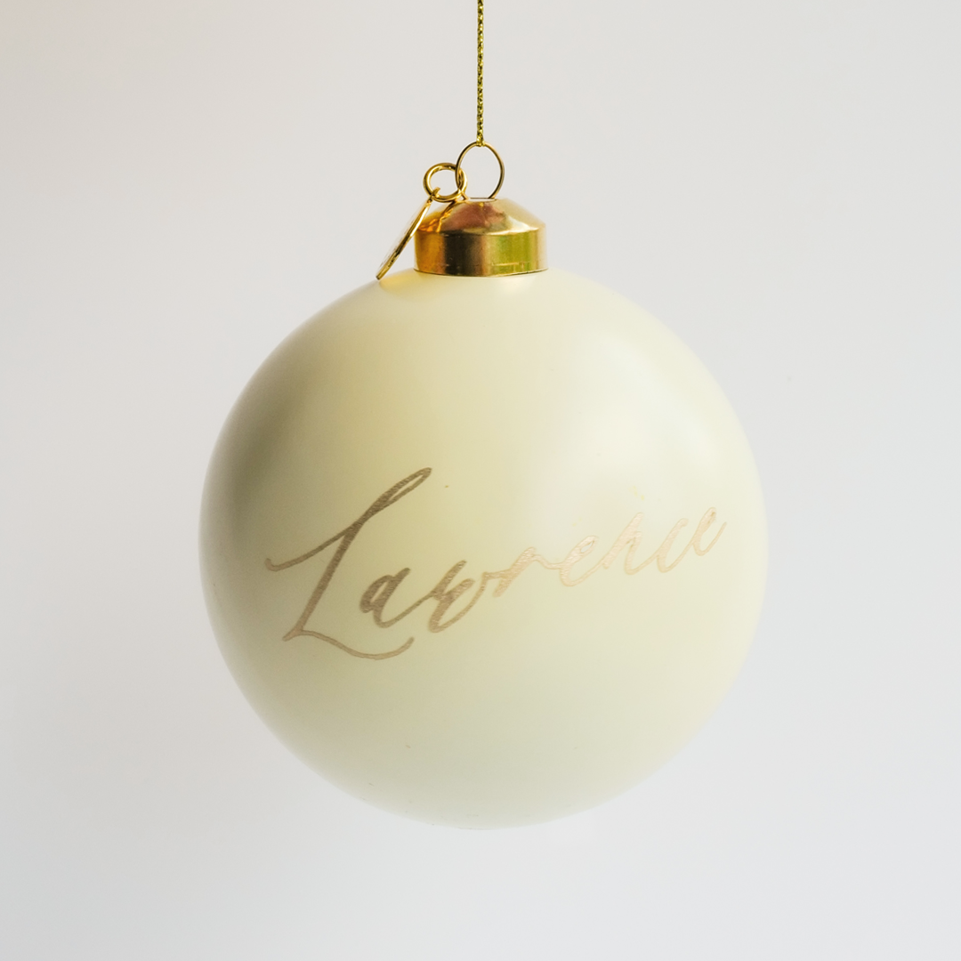 Personalized Bauble | Butter Cream