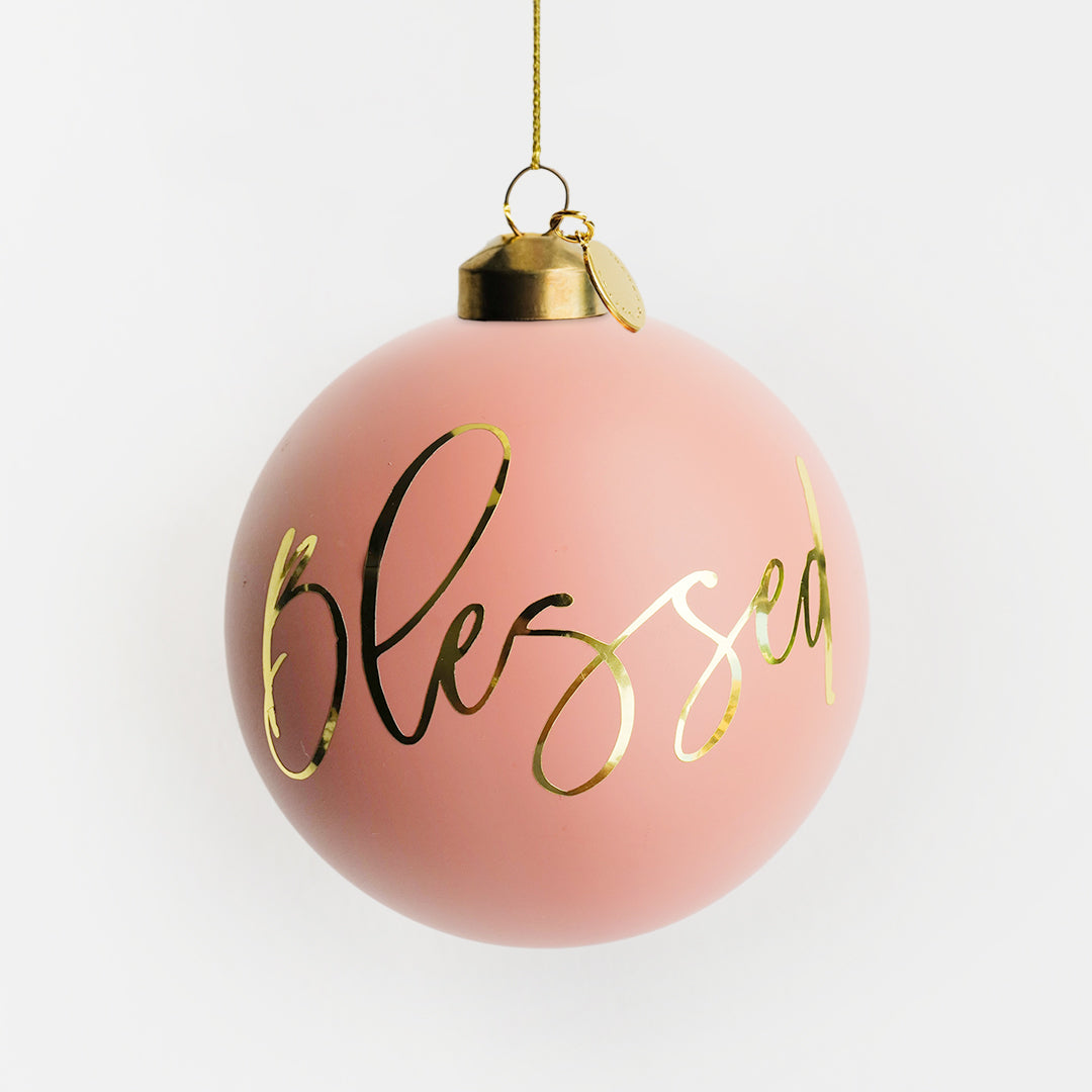 Personalized Bauble | Blush Peach