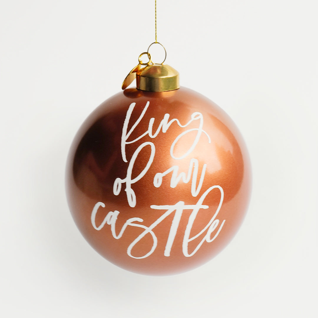 personalized copper bauble