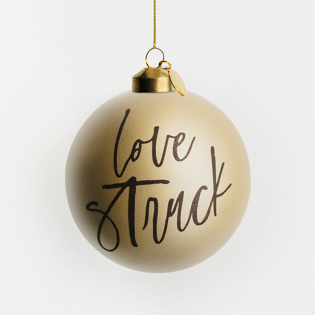 Personalized Bauble | Matte Champagne