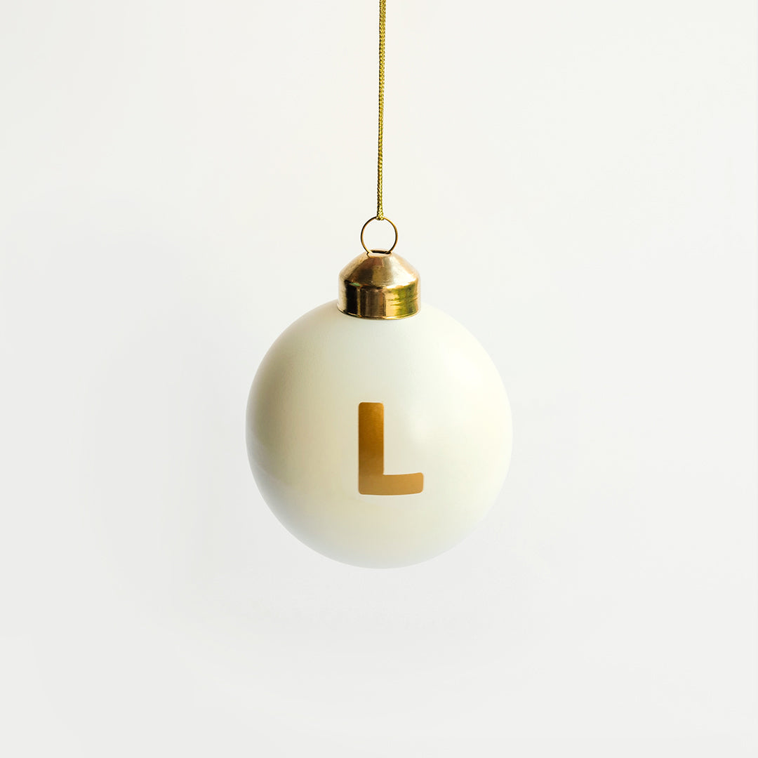 mini white bauble