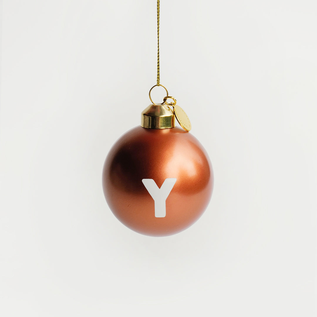 personalized mini copper bauble