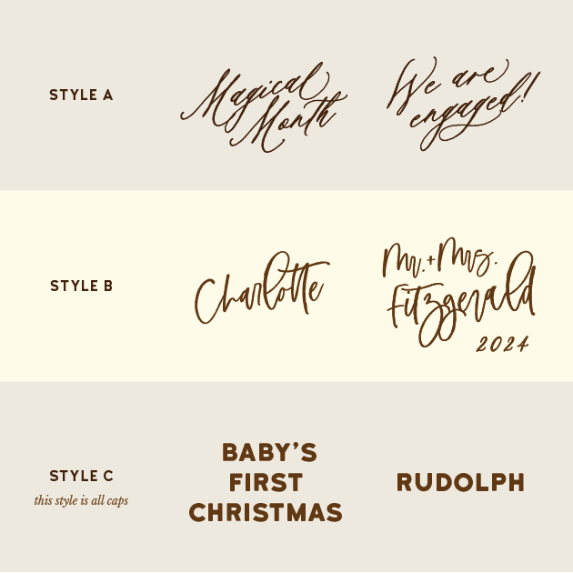 Personalized Bauble | Caramel