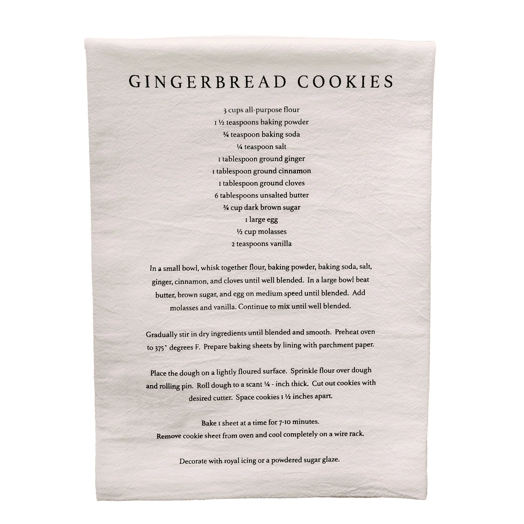 Gingerbread Cookies Tea Towel | Sweet Water Decor