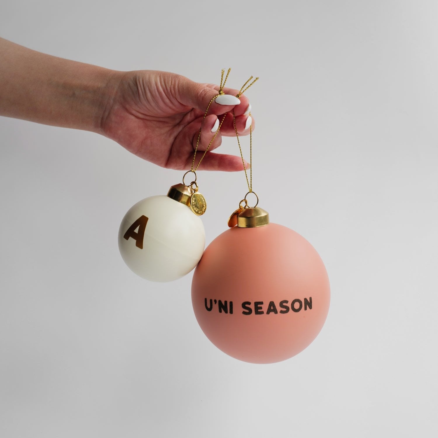 Personalized Bauble | Blush Peach