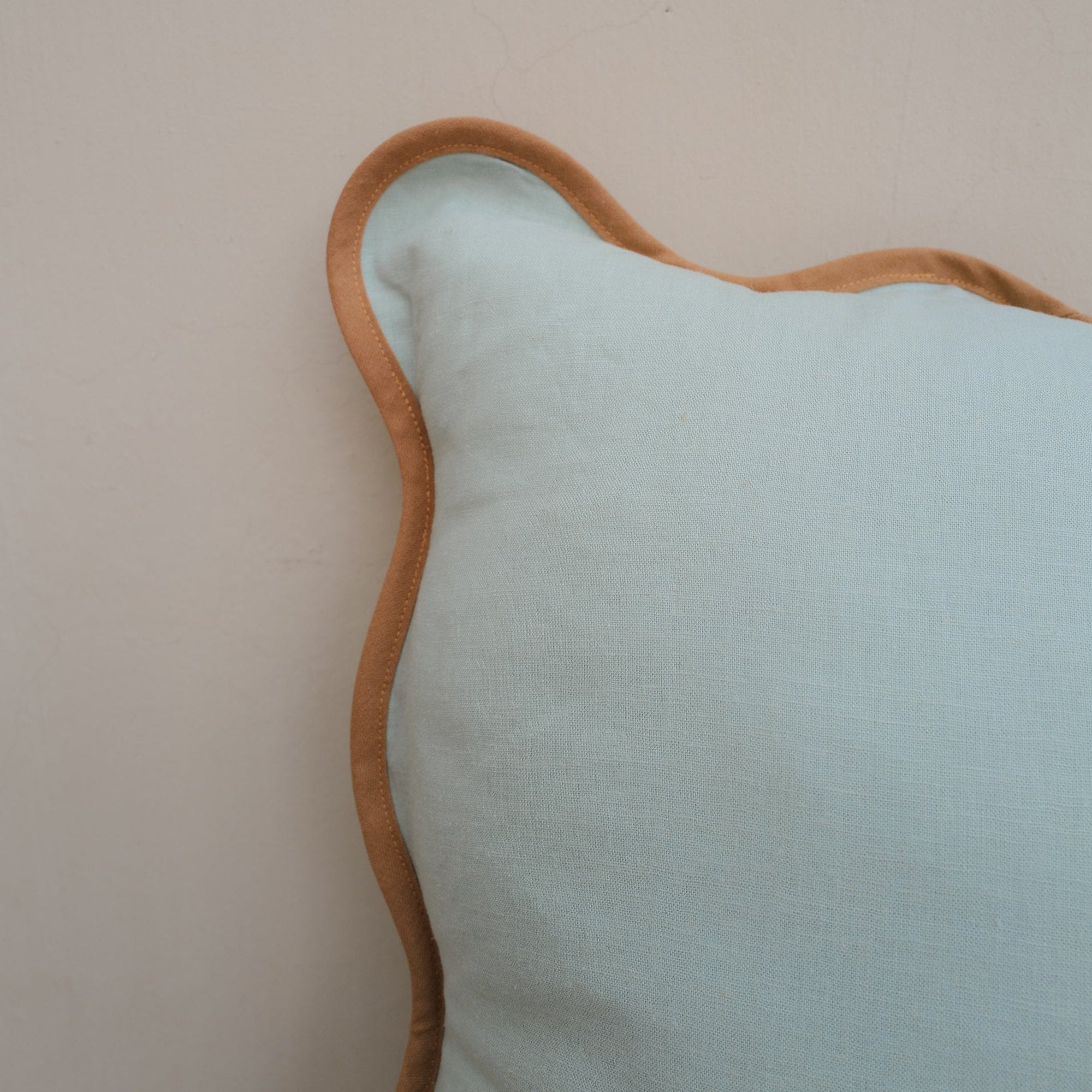 Teal Linen Cushion Cover