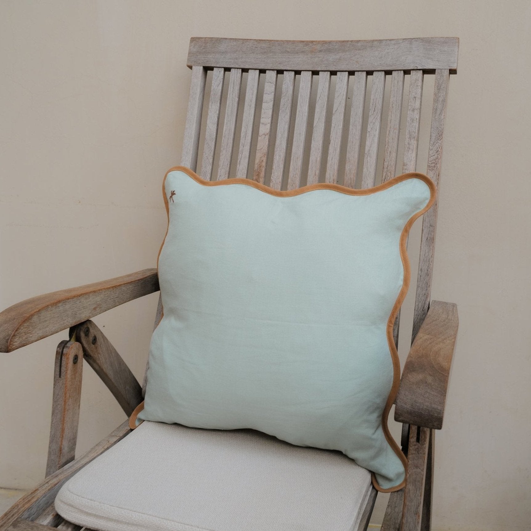 Teal Linen Cushion Cover