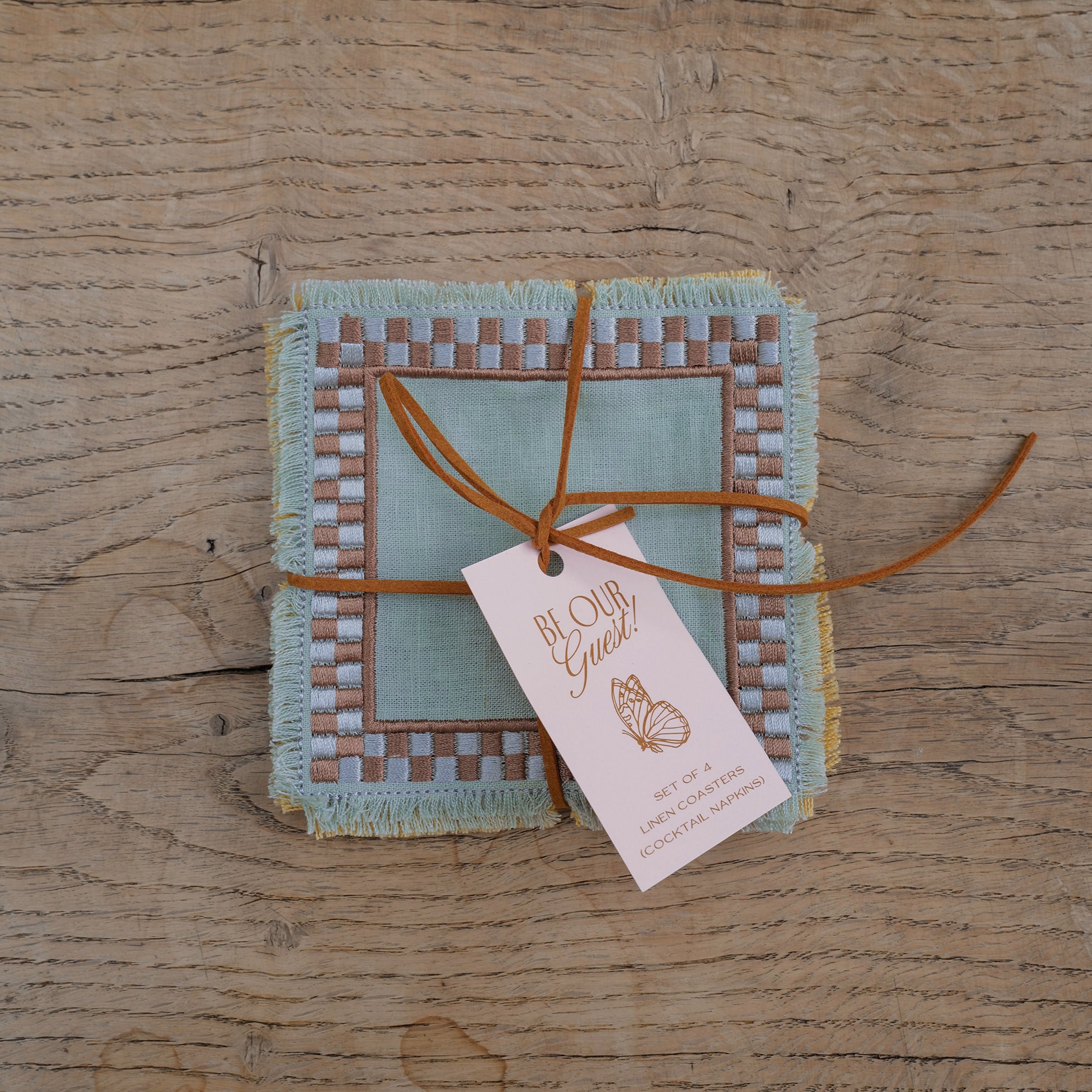 Be Our Guest! Linen Coasters