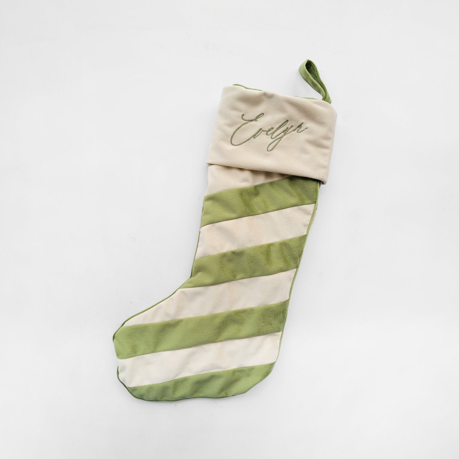 Personalized Striped Christmas Stocking