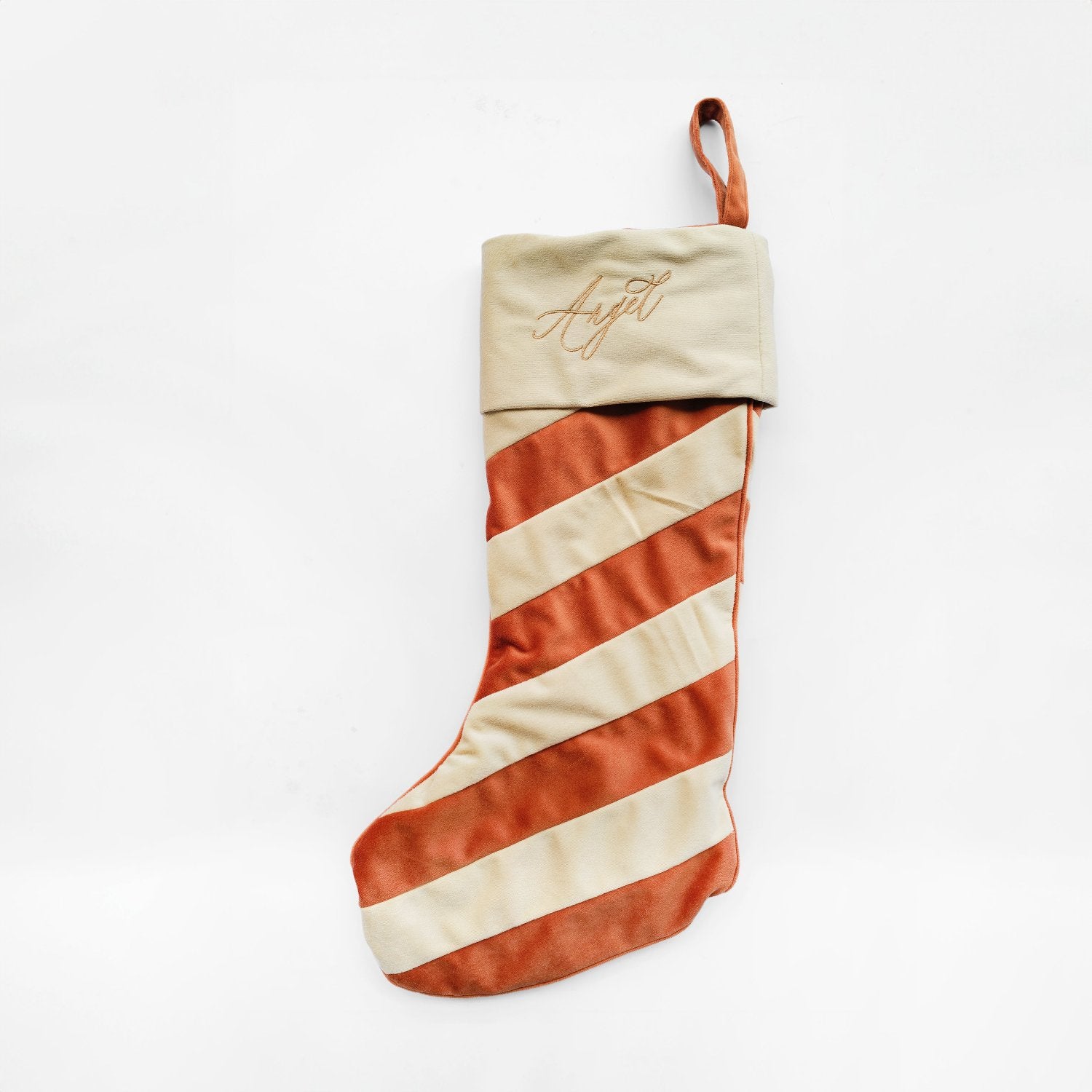 Personalized Striped Christmas Stocking