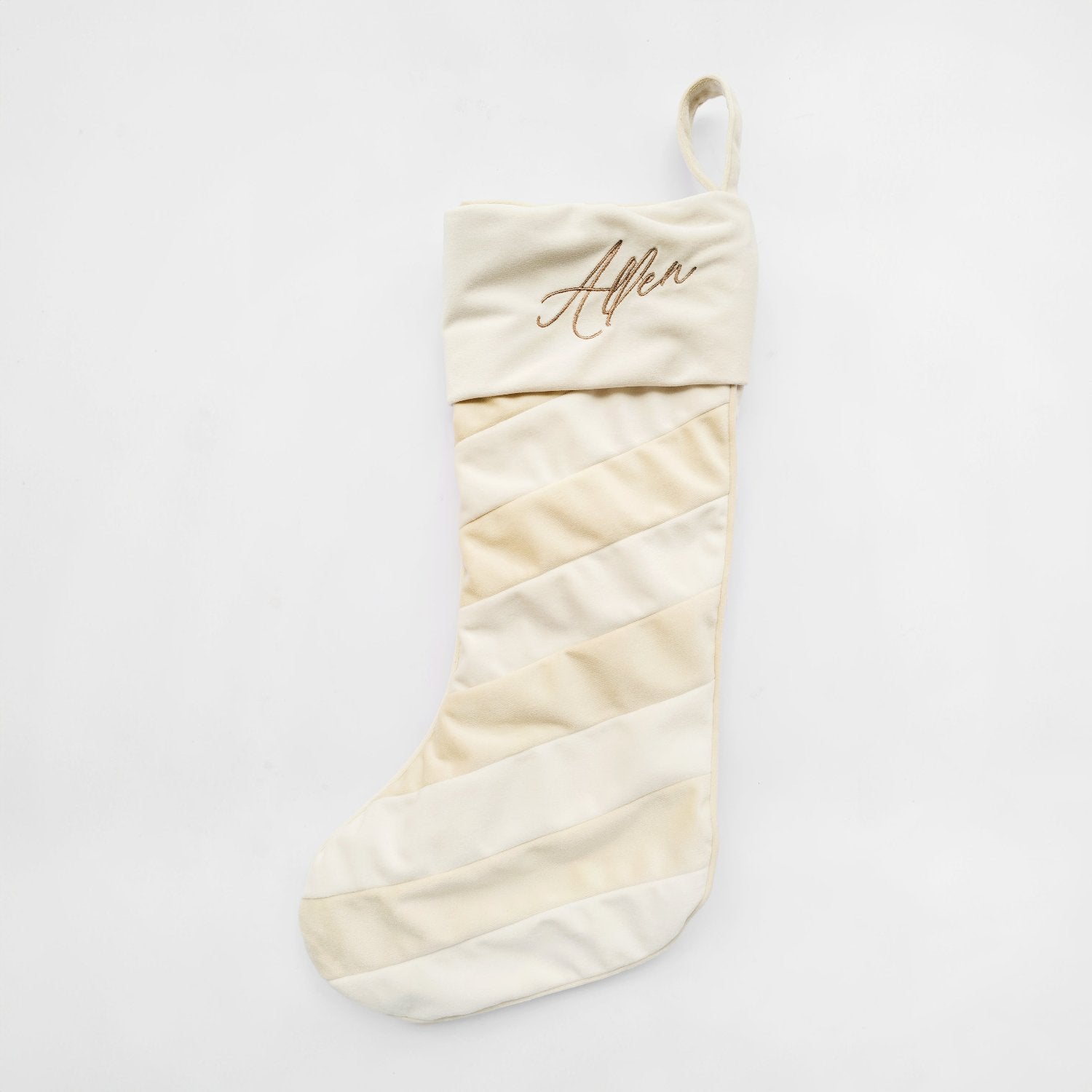 Personalized Striped Christmas Stocking