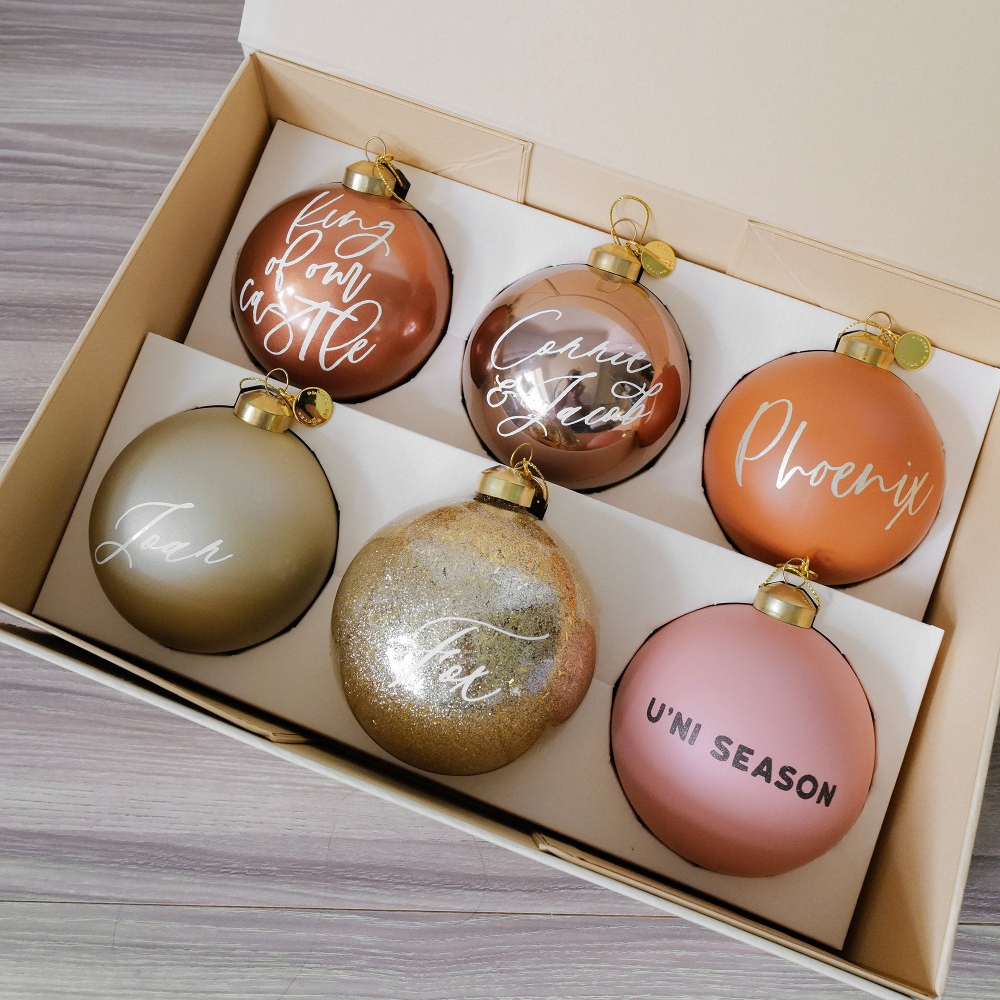 personalized bauble gift box