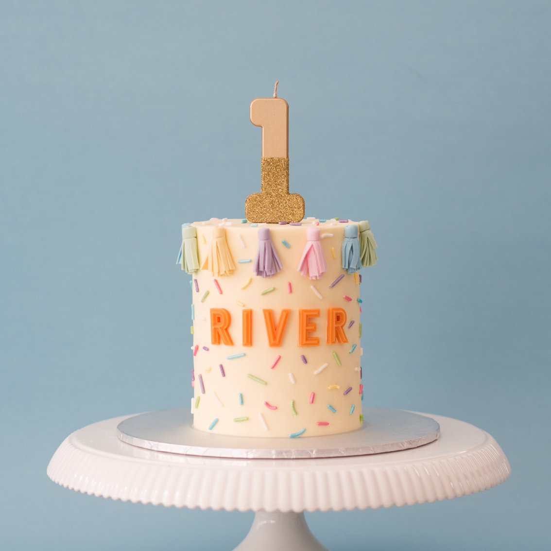 We Heart Birthdays Gold Glitter Number Candles