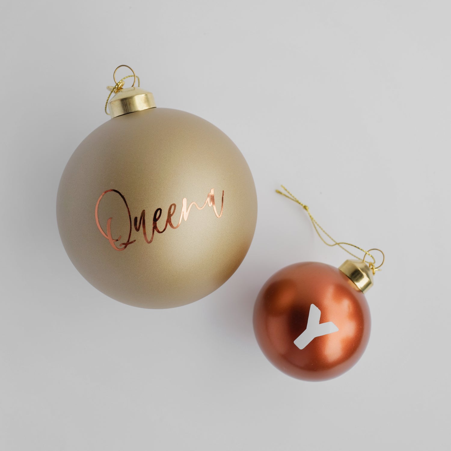 Personalized Bauble | Matte Champagne