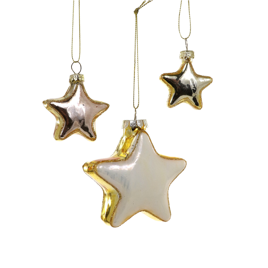 Festive Stars Ornament (Set of 3)