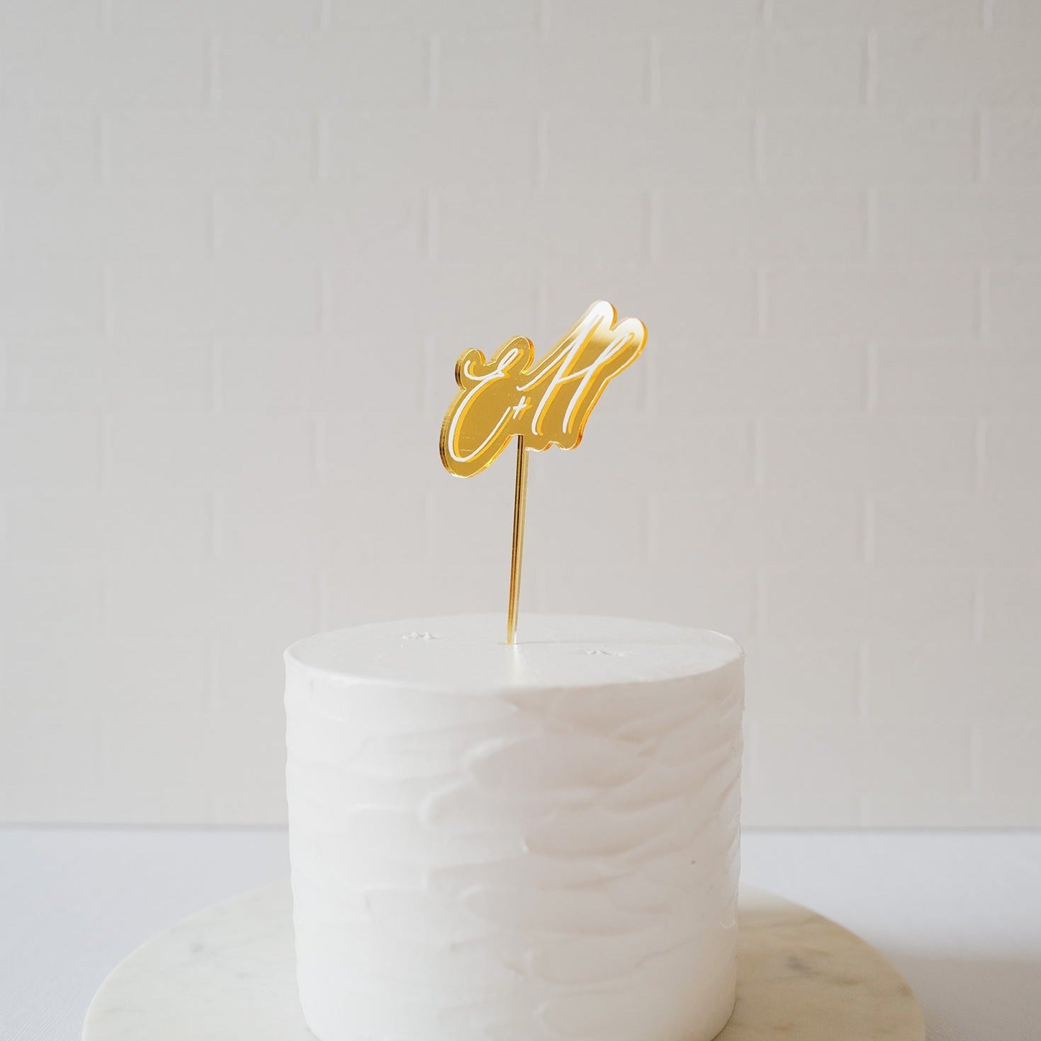 Gold Personalized customised Cake Topper