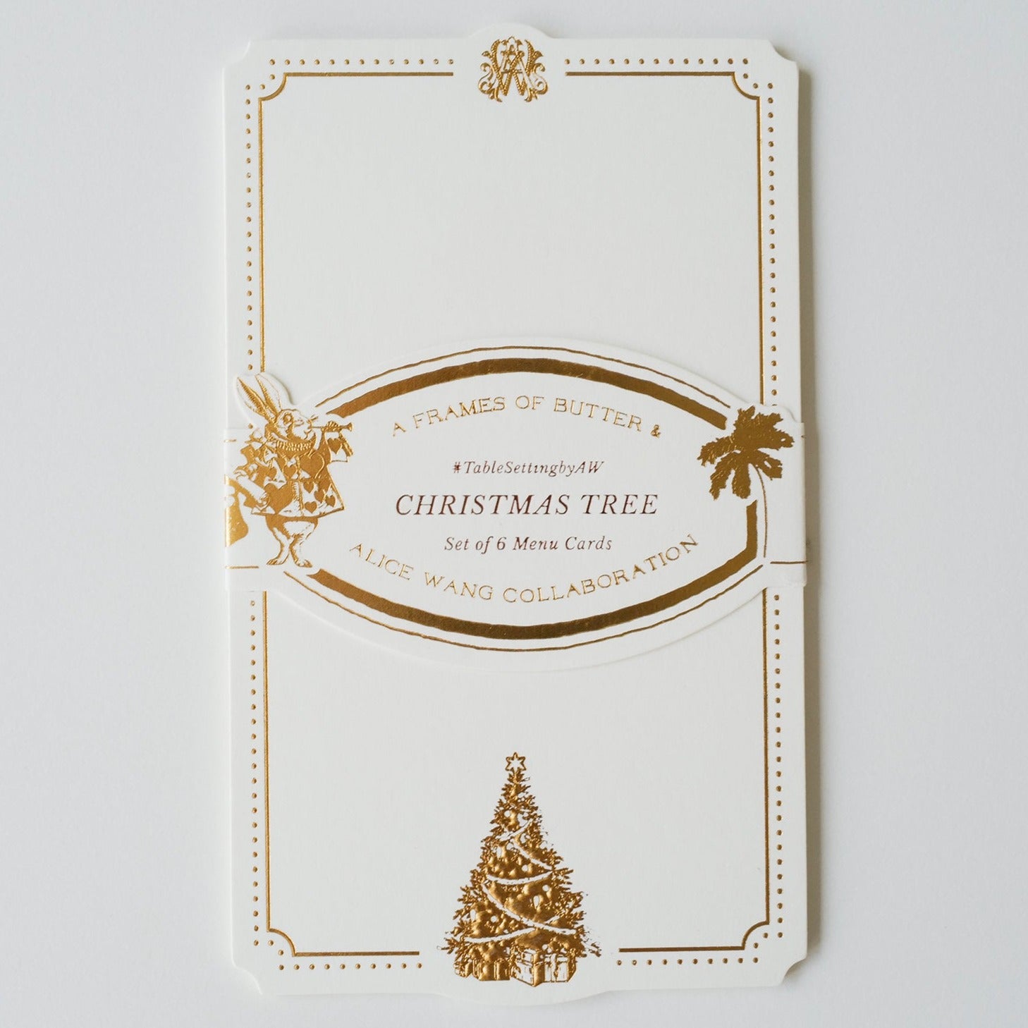 Alice x Butter Christmas Menu Card Set
